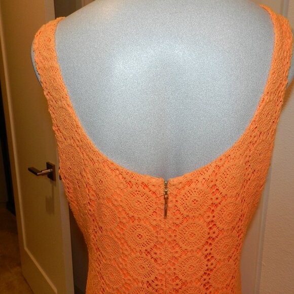 Lilly Pulitzer - NWT Sevilla Crochet Lace Dress Keen Peach Breakers Lace - Picture 8 of 15